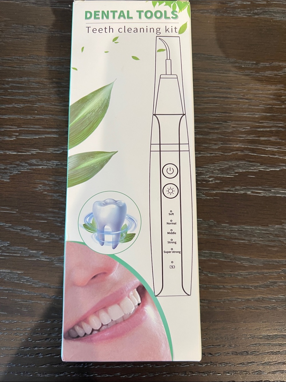 Ultrasonic Electric Teeth Cleaning Tool - Black - Oral Care Kit